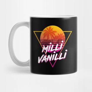 Milli Vanilli - Proud Name Retro 80s Sunset Aesthetic Design Mug